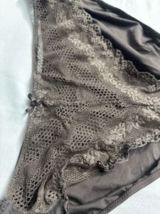 Brown Lace Detail Panty