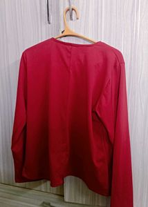 Red Long Sleeve shrug
