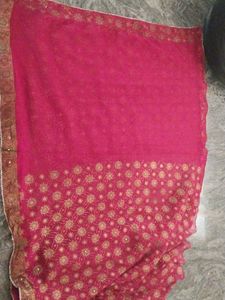 Maroon Red Saree