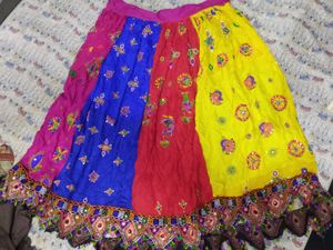 Multi Colour Ghagra