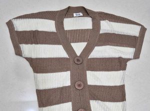 Striped Knit Cardigan