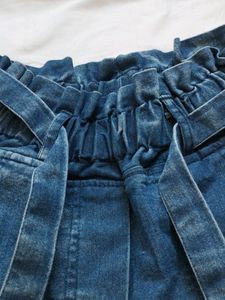 Blue Casual Pant For Woman