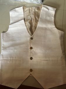 Cream Silk Vest