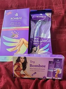 In Offer Combo Of Wax Strip Cream N Razor