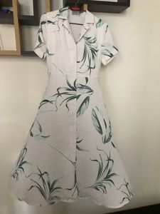 White Dress With Buttons