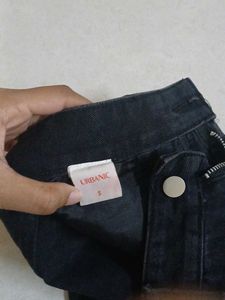 Urbanic Black Straight Leg Jeans