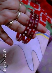 Red Maharani Bangles ....❤️☺️
