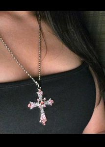 Princess cross necklace