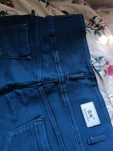 Dark Blue High-Waisted Jeans