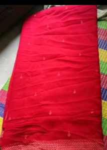 classic hot red saree ♥️🎀