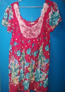 Pink Floral Top ...