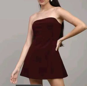 Burgundy Mini Dress