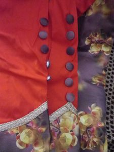 Floral Print Kurta for kids