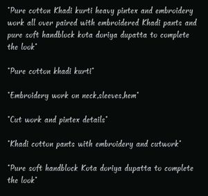 Kurti Set Same Has Shown In picture