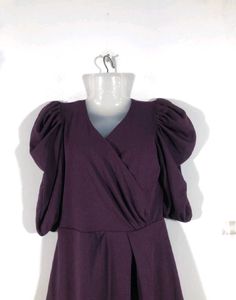 Purple A-Line Dress