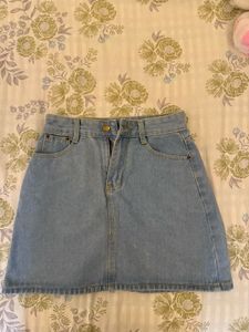 Denim Mini Skirt