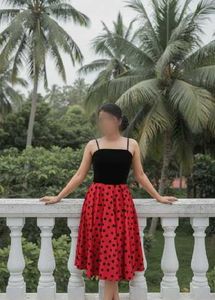 Diwali 🎇 Sale Retro Polka Dot Swing Dress