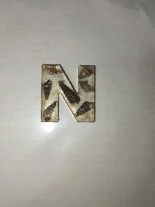Resin Alphabet Keychain