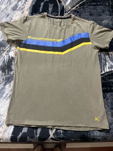 Striped Olive Green T-shirt