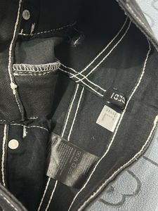 High Waisted Black Wide Leg Jeans