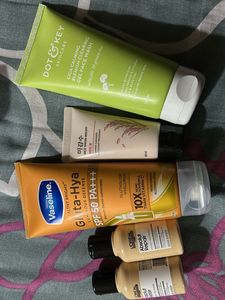 Skincare Bundle: Cleansers, Sunscreen & Shampoo