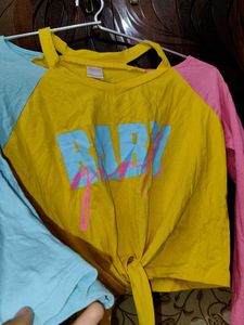 Color Block "Baby" Tee