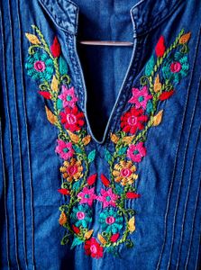 Blue Denim Kurta