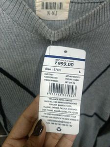 Dark Grey Slim Fit Stylish Winter Top