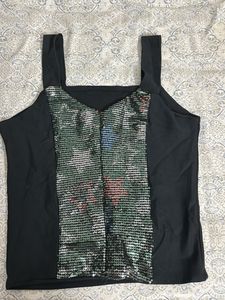 Sequin Embellished Tank Top