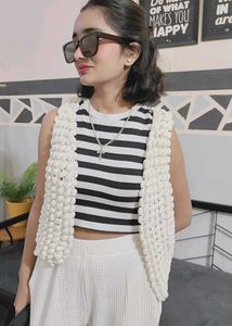Stylish Knitted Sleeveless Top
