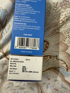 The Derma Co. Face Wash -unused,price Negotiat