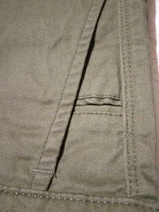 Olive Green Denim Trousers