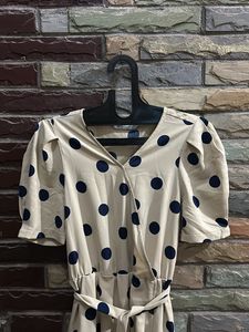 Beige Wrapping Dress