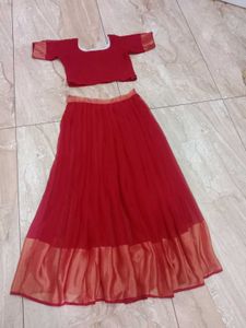 Rani Pink Colour Pattupavada