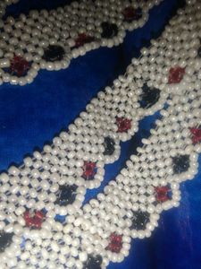 white pearl anklet