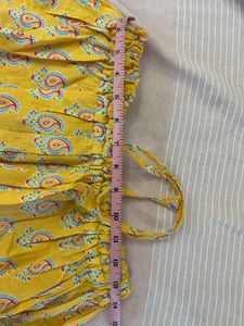 Yellow Paisley Print Pallazo