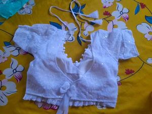 Elegant White Embroidered Blouse