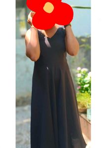 Sleeveless Black Fit &amp; Flare Dress