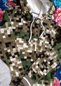 Pixel Camo Hoodie - Modern Geometric Print