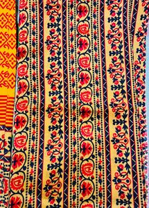Unstiched Vintage Patterned Fabric Suit Piece