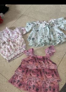 Cute Girls' Dresses - Set of 3