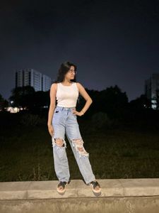 Ripped Light Wash Jeans