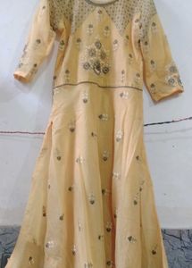 Elegant Embroidered Anarkali Gown