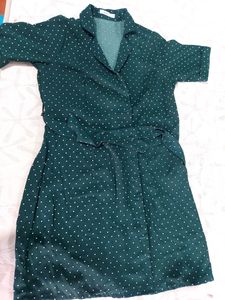 Bossini Women Green Printed A- line Dress
