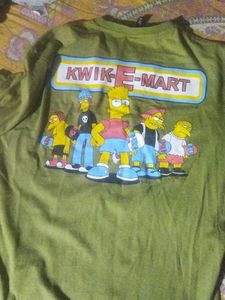 Graphic Print Olive Green Tee