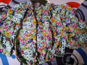 Floral Off-Shoulder Top(New)Never Used Before)