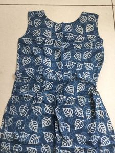 A White+Blue One-piece