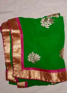 Elegant Green Saree