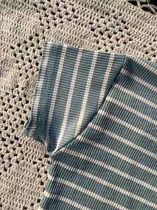 Striped Ribbed Crop Top