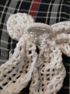 Crochet Bow Hair Clip